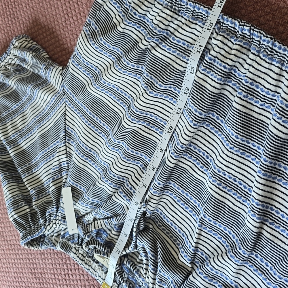 Madewell Gray Puff Sleeve Crop Blouse - Picture 9 of 13